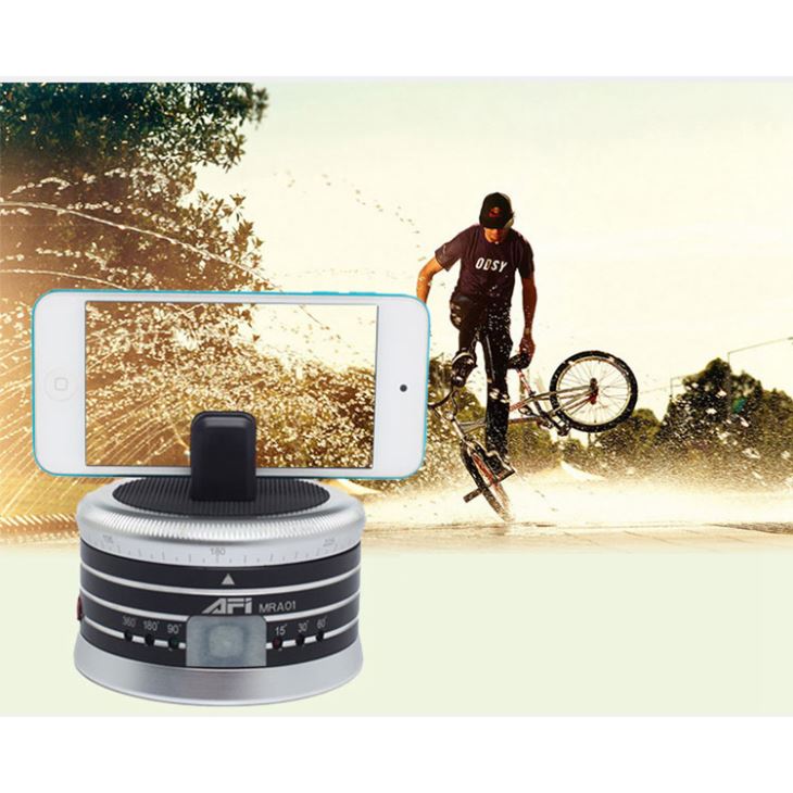 Capçal panormic auto-rotatiu 360 ° per a càmeres fotogràfiques Land-Lapse Muntatge de càmeres AFI MRA01